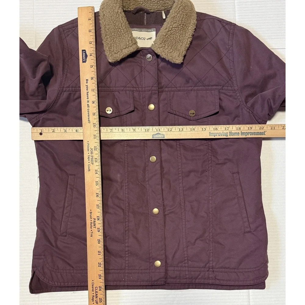 TOAD & CO - Women's Kenai Trucker Jacket - Sherpa Collar Flannel Lined - Medium
